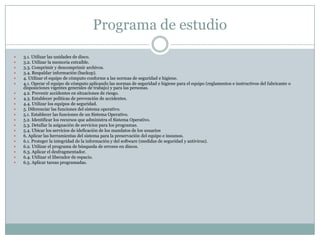  Programa de estudioReforma Curricular del Bachillerato Tecnológico 