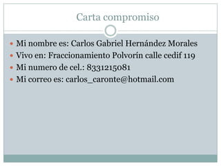 Nombre de la materia : operación de equipo de computo