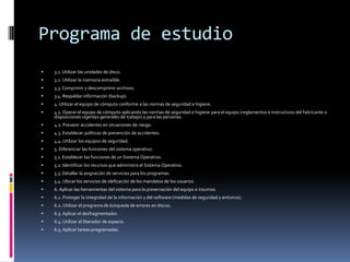  Programa de estudioReforma Curricular del Bachillerato Tecnológico 