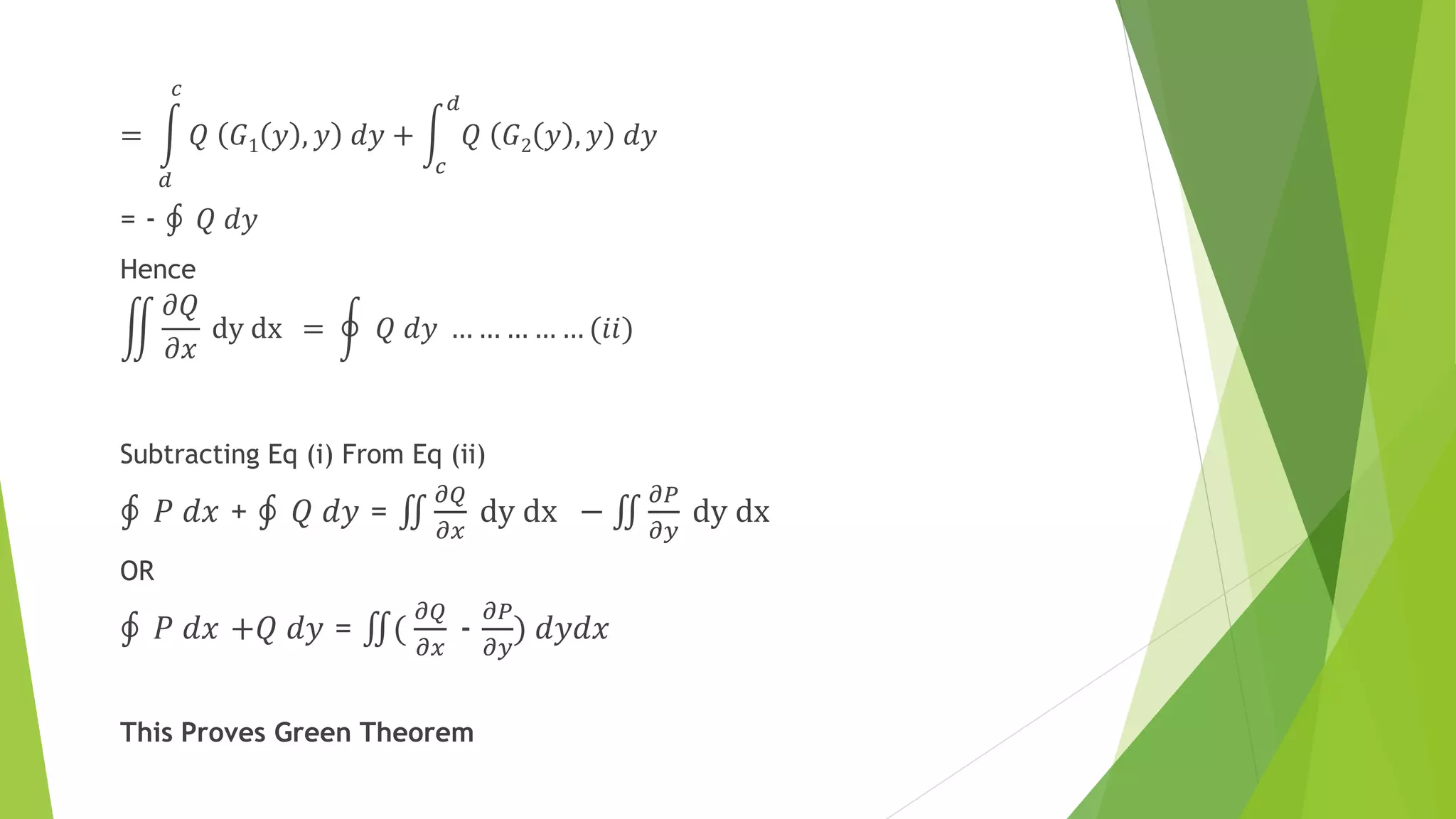 Green Theorem | PPTX