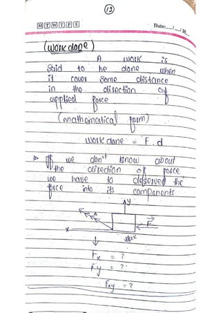 Mid term handwritten physics notes by Naeem Khan | PDF