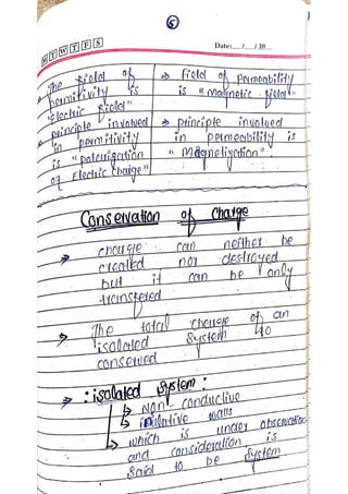 Mid term handwritten physics notes by Naeem Khan | PDF