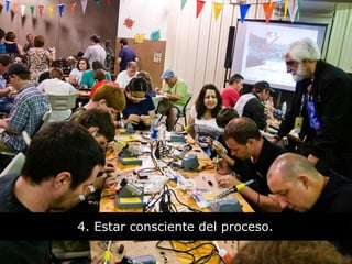 4. Estar consciente del proceso.
 