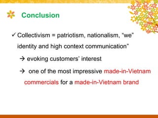 Biti's advertisement - Patriotism & Collectivism | PPTX