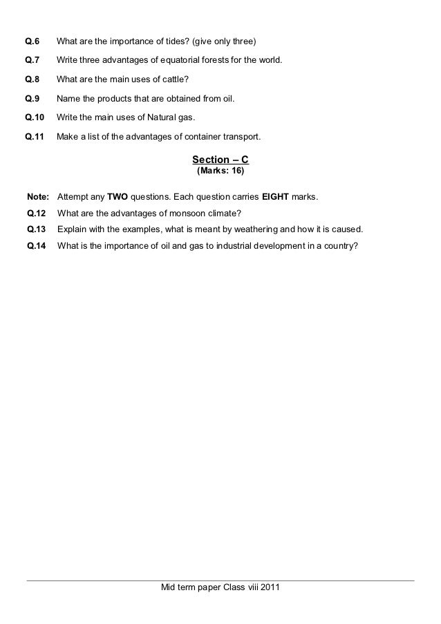 Mid term paper order