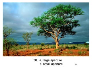 38. a. large aperture
    b. small aperture   39
 