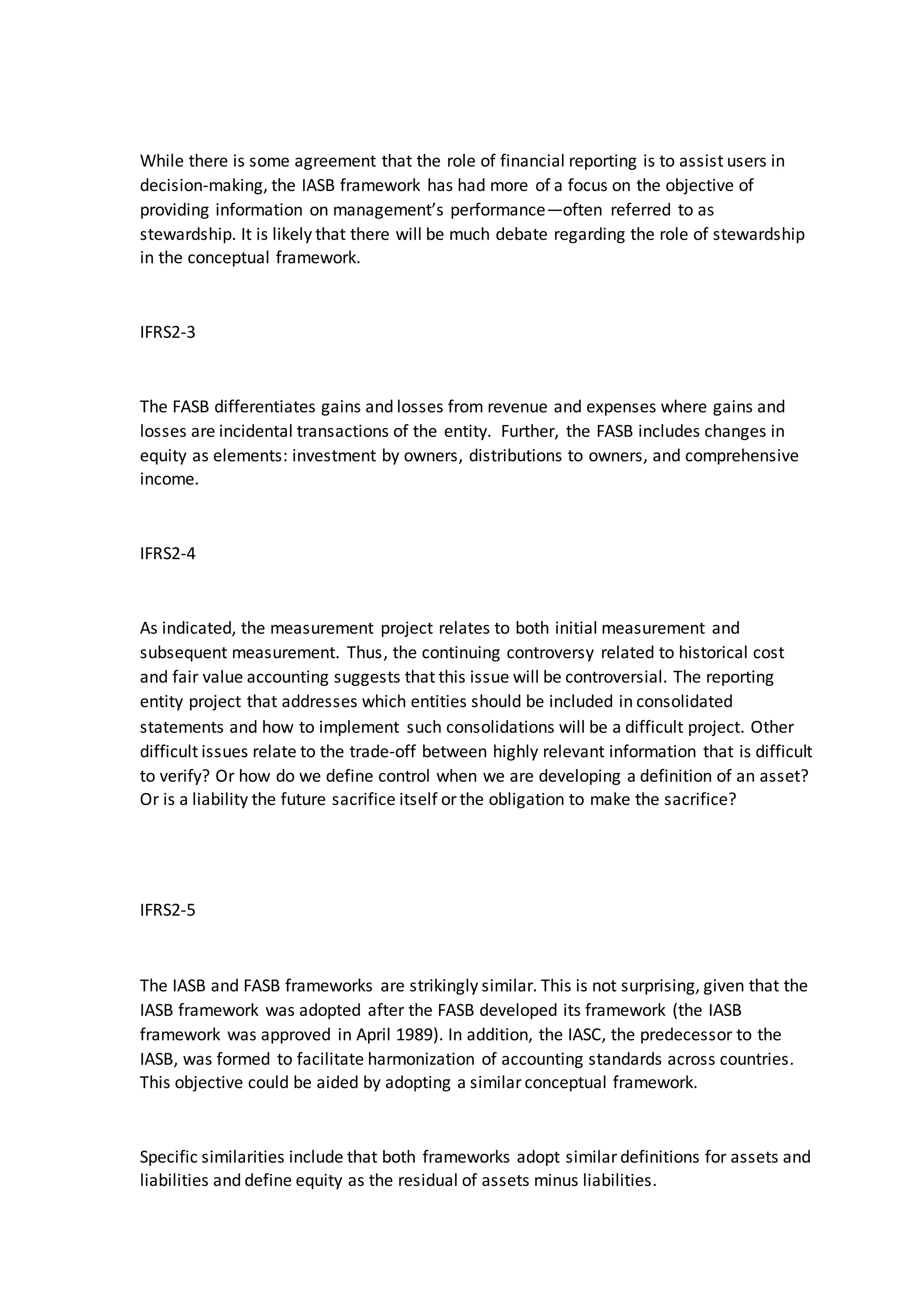 CHAPTER 1: IAS, IAS STANDARD, IAS ADAPTION, CONCEPTUAL FRAMEWORK AND CHAPTER 2: CURRENT LIABILITY, PROVISIONS