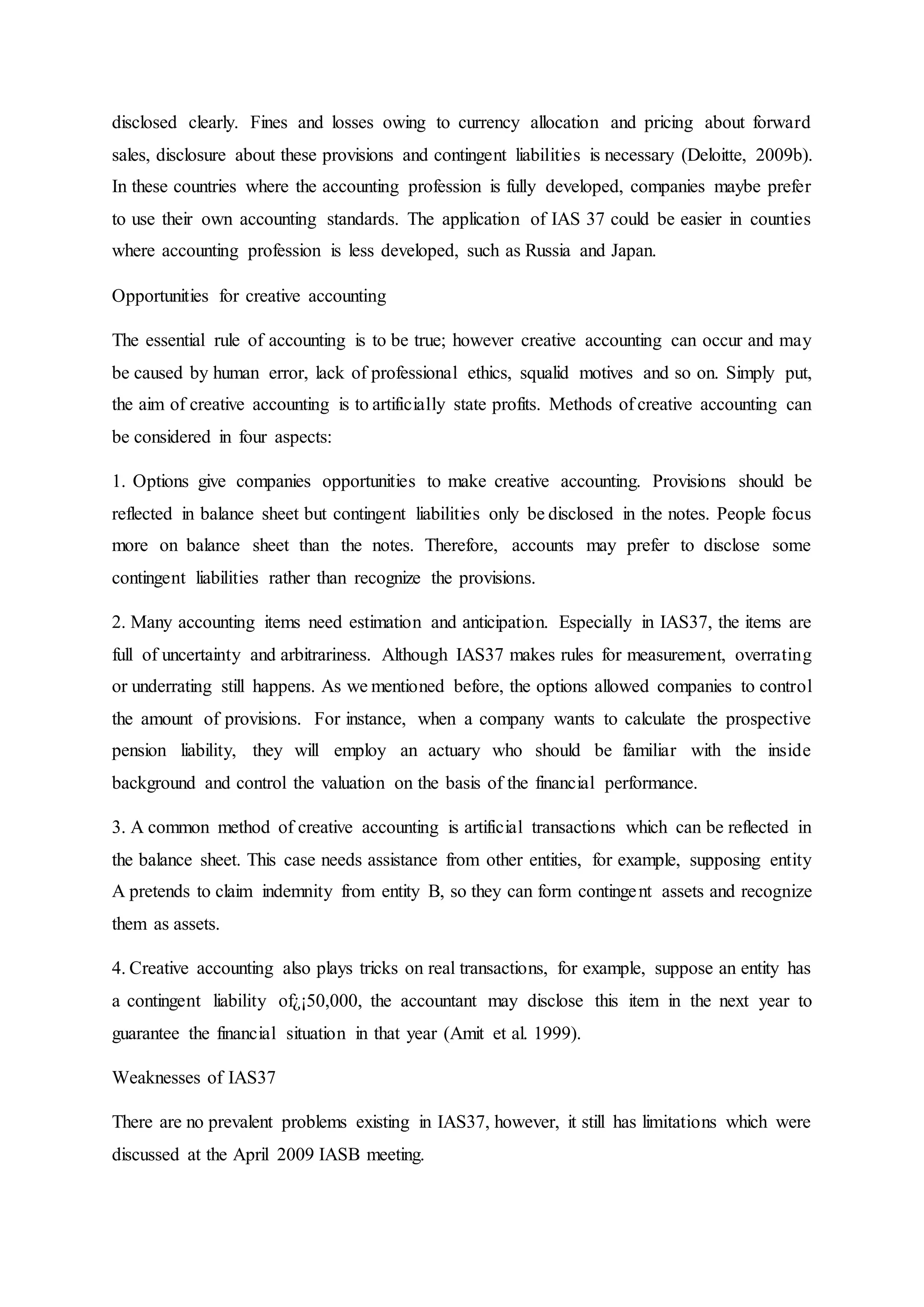 CHAPTER 1: IAS, IAS STANDARD, IAS ADAPTION, CONCEPTUAL FRAMEWORK AND CHAPTER 2: CURRENT LIABILITY, PROVISIONS