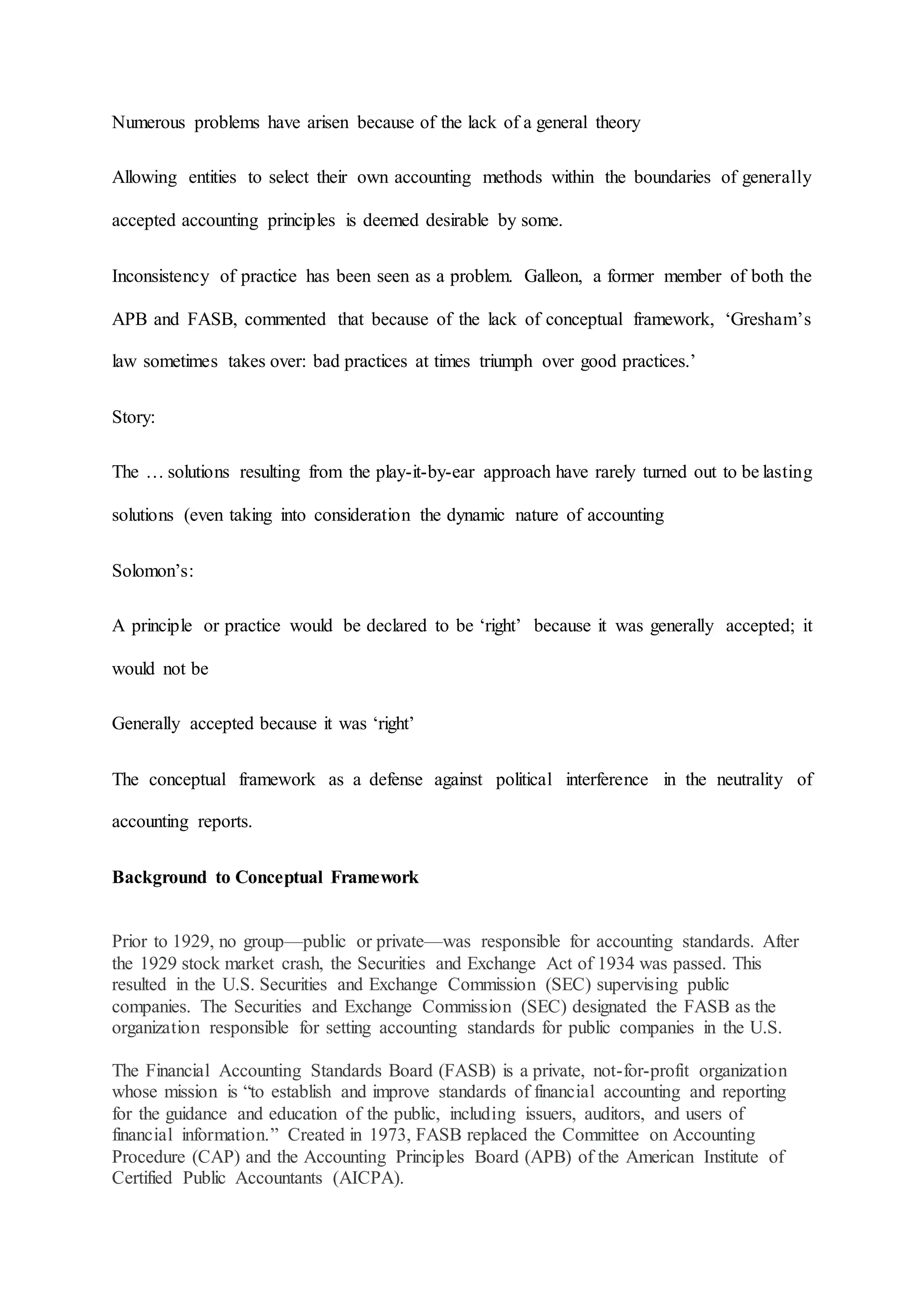 CHAPTER 1: IAS, IAS STANDARD, IAS ADAPTION, CONCEPTUAL FRAMEWORK AND CHAPTER 2: CURRENT LIABILITY, PROVISIONS