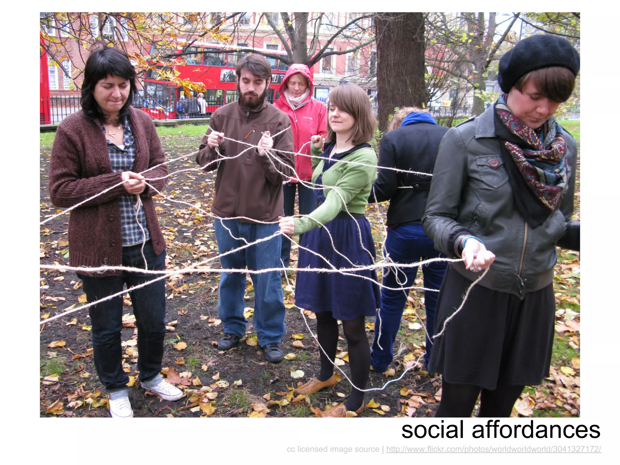 social affordances
cc licensed image source | http://www.flickr.com/photos/worldworldworld/3041327172/
 
