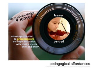 pedagogical affordances
cc licensed image source | http://www.flickr.com/photos/dkuropatwa/5326206664/
 