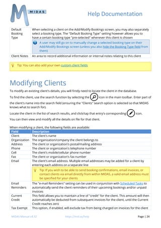 MIDAS - Room Booking & Resource Scheduling Software - User Manual v4.32