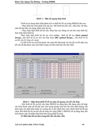 Khoa Xây dựng Cầu Đường - Trường ĐHBK
TẬP SAN KHOA HỌC CÔNG NGHỆ 69
Hình 2 – Mặt cắt ngang thép hình
Trình tự tự chung thự...