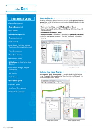 Midas Gen catalog | PDF