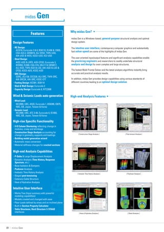 Midas Gen catalog | PDF