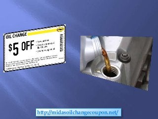 Midas oil change coupon