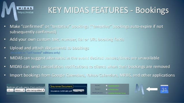 Midas Room Booking Midas Room Booking