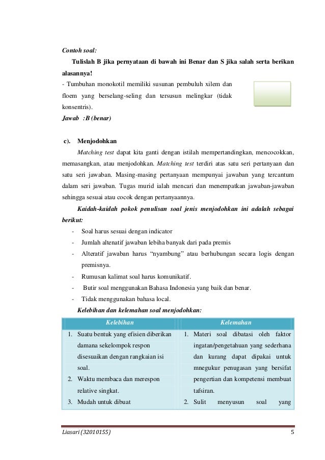 Mid assessment pembelajaran biologi 