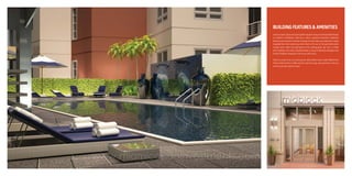 BUILDING FEATURES & AMENITIES
Generous open spaces and social gathering spots bring an incomparable lifestyle
to residents of Midblock. Desiring to make a profound statement, Midblock’s
features and amenities enhance everyday life and make your experience simply
enjoyable from the moment you enter. Bask in the sun on the pool deck’s plush
lounge chairs, re ne your golf game on the putting green, get lost in a book
while reading in the newly-renovated lobby, or enjoy an afternoon barbeque with
friends. Midblock showcases a life on par with luxury.
ere’s so much to do in so many places. What better way to make Midblock the
nest residence than to offer only the most stunning, new amenities. nce you
are here, you won’t want to leave.

www.miamicondoinvestments.com

 