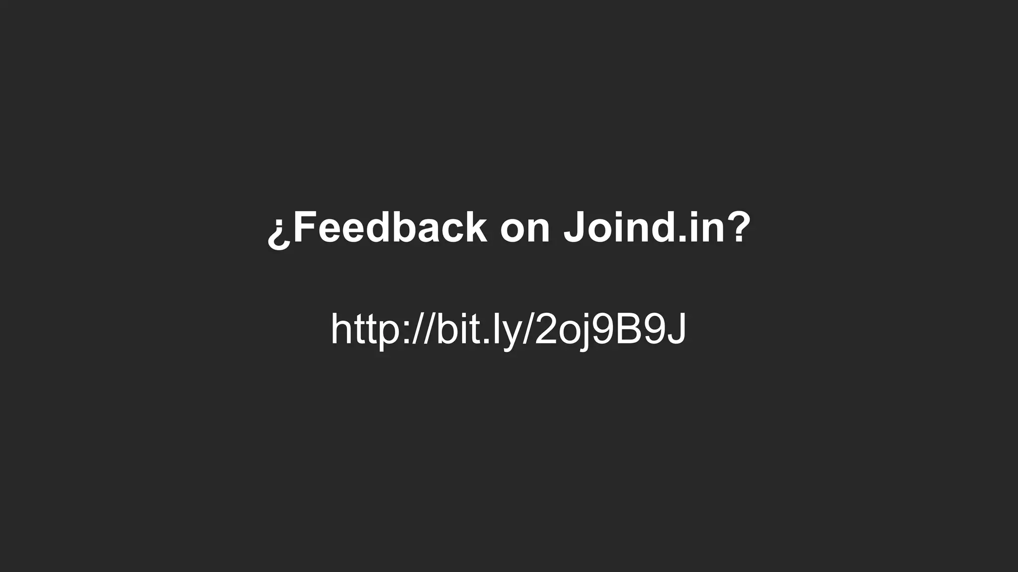 ¿Feedback on Joind.in? http://bit.ly/2oj9B9J 