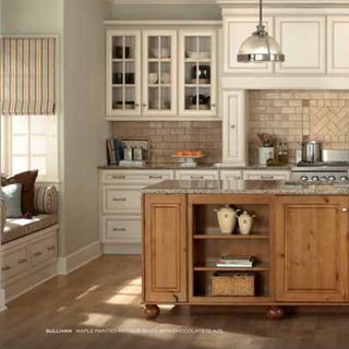 sullivan maple painted antique white with chocolate glaze
 