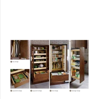 3 equipment storage
1 tray storage
2 equipment storage 4 food storage 5 beverage storage
 