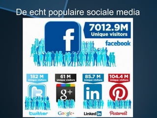 De echt populaire sociale media
 
