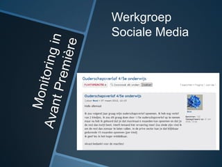 Werkgroep
Sociale Media
 