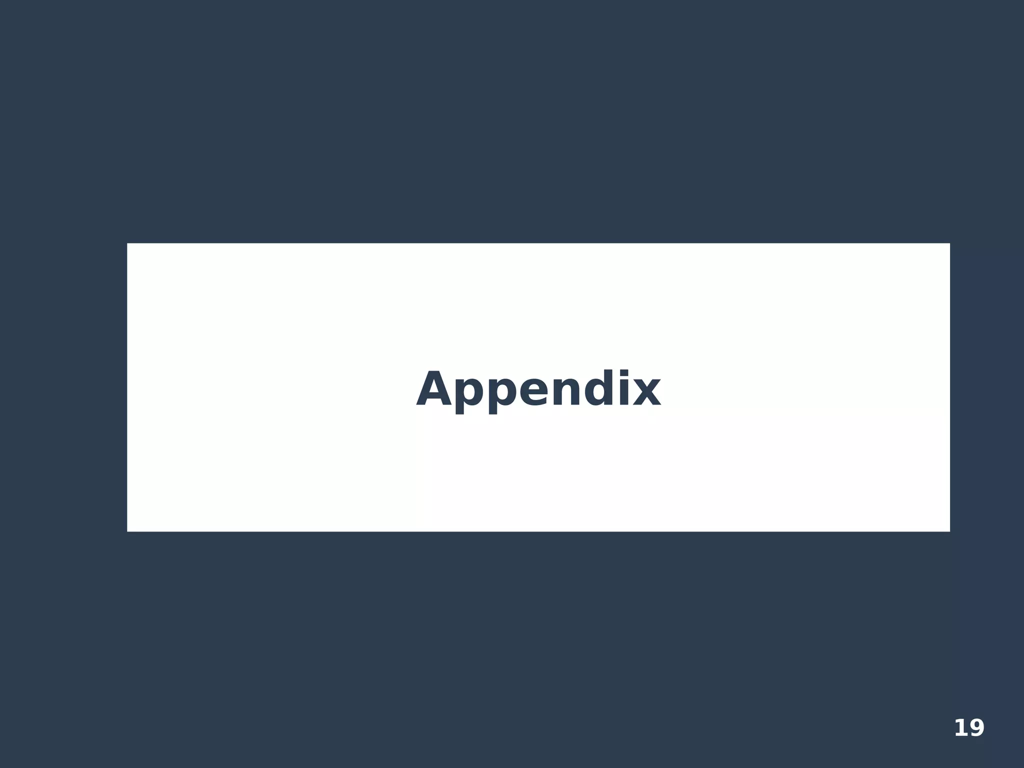 19
Appendix
 