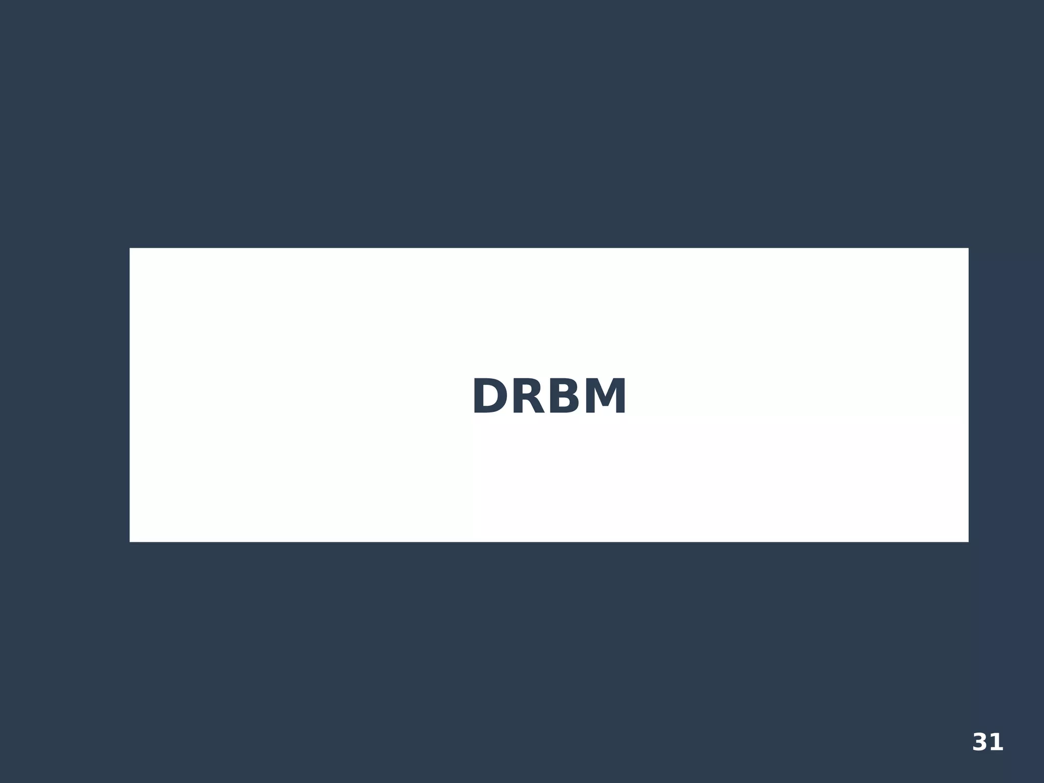 31
DRBM
 