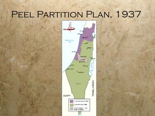 Peel Partition Plan, 1937 
