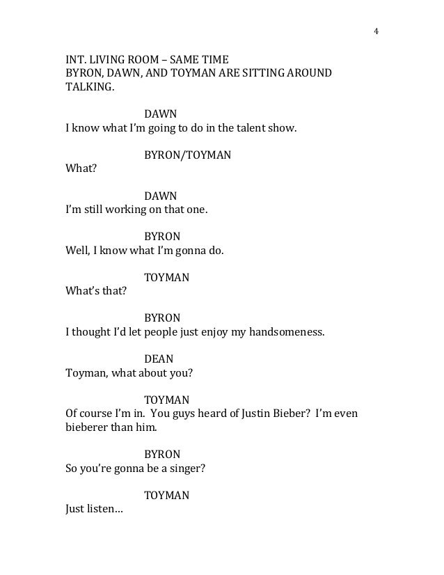 Middle Ages Talent Script