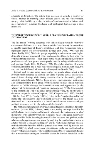Middle classes and the environment | PDF