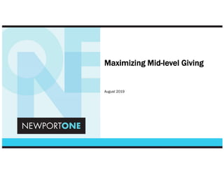 Maximizing Mid-Level Giving | PDF