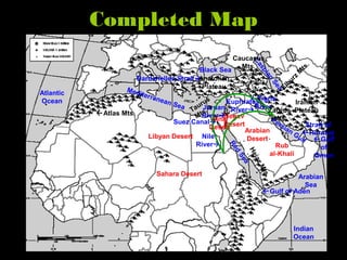 Middle East Physical Features Geography PowerPoint | PPT