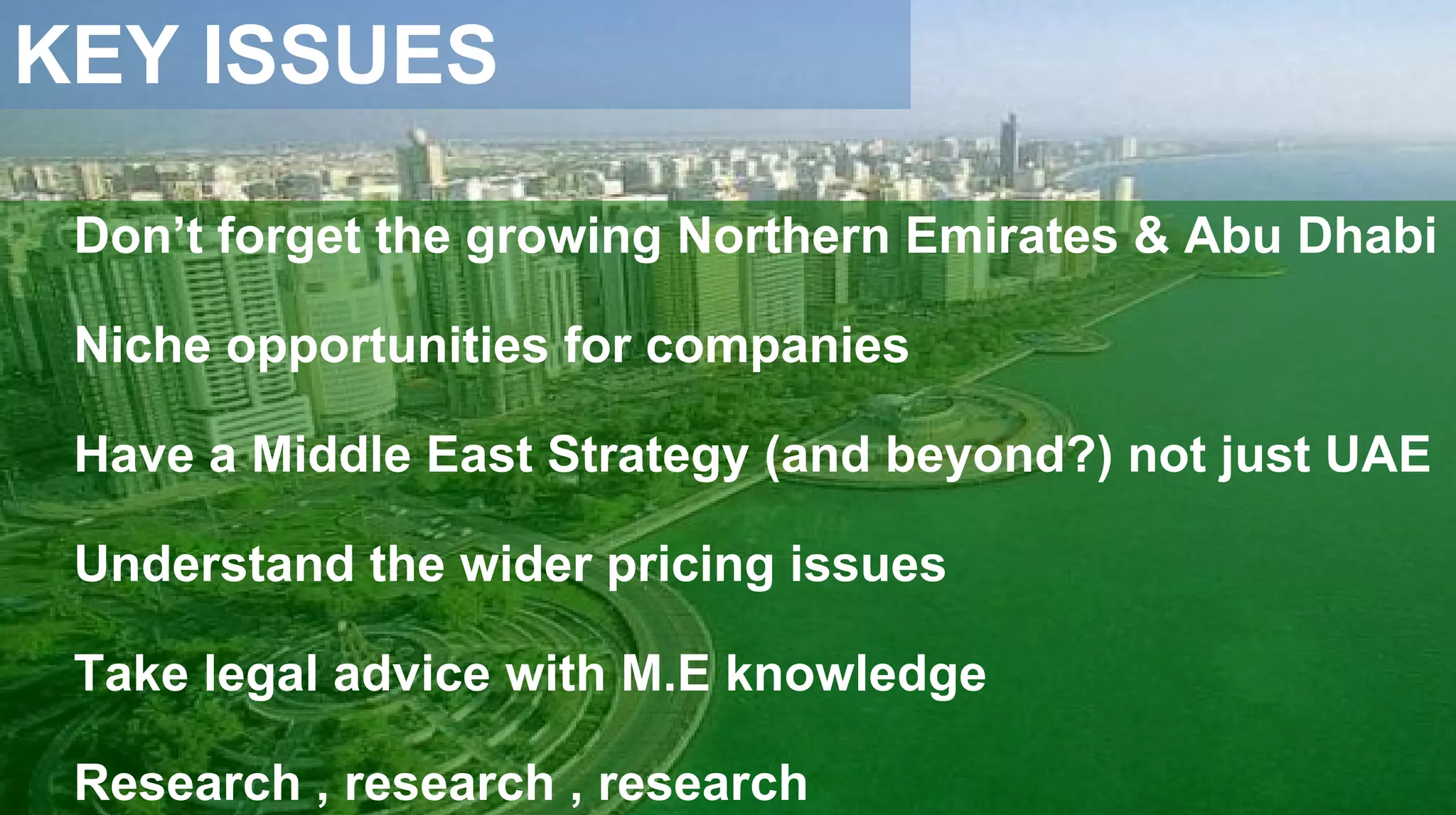 Middle East Business Environment