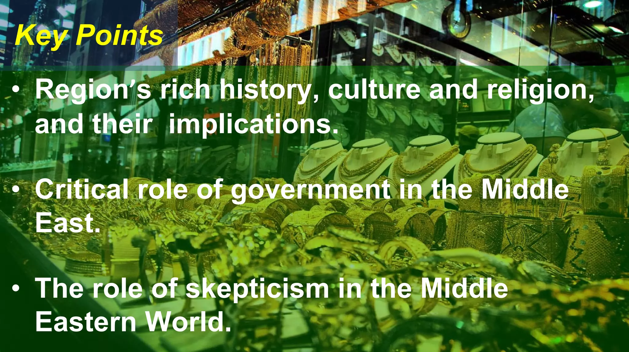 Middle East Business Environment