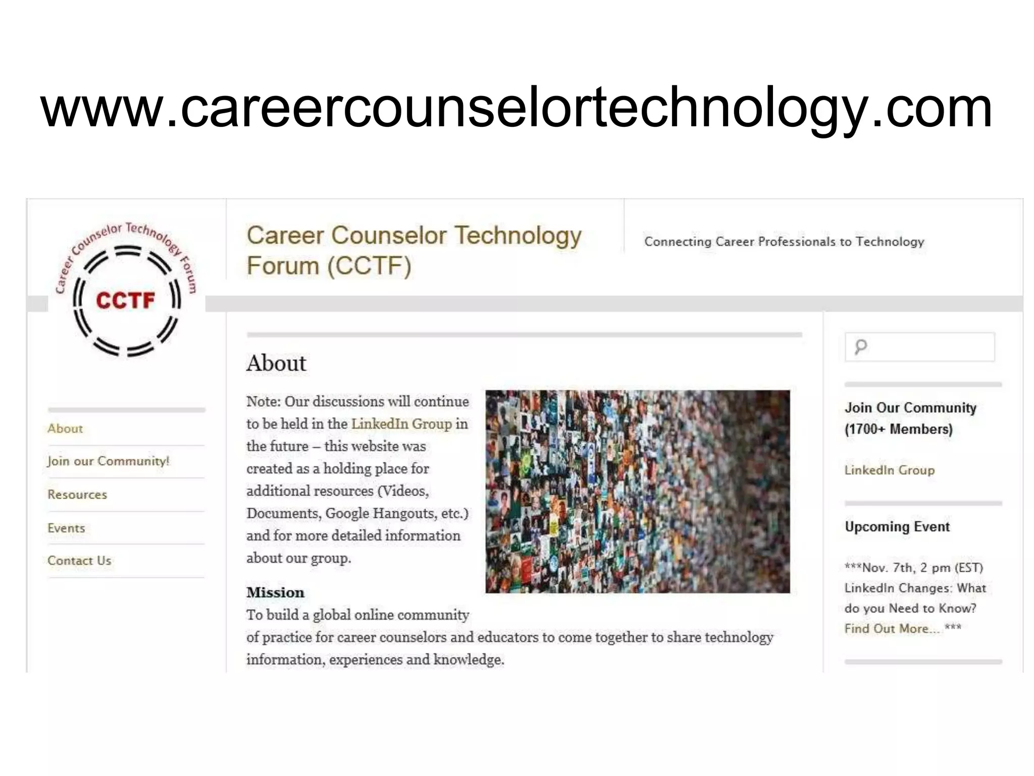 www.careercounselortechnology.com
 