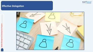 Middle
Management
Development
Program
Effective Delegation
 