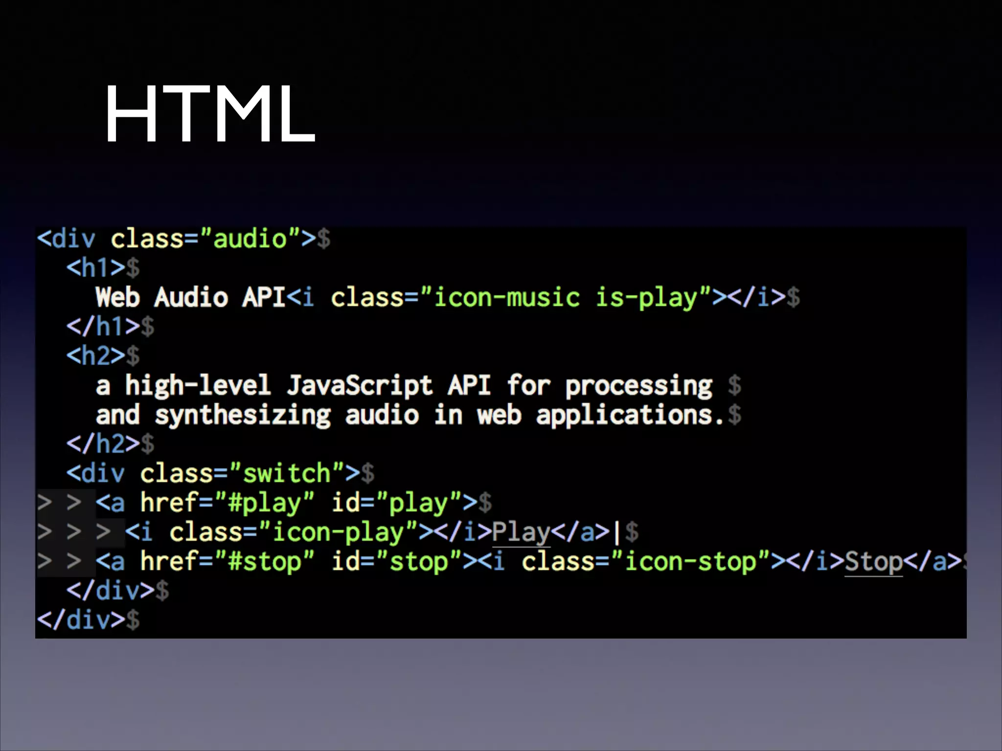 HTML

 