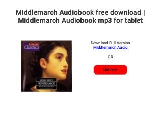 free downloads Middlemarch free downloads Middlemarch