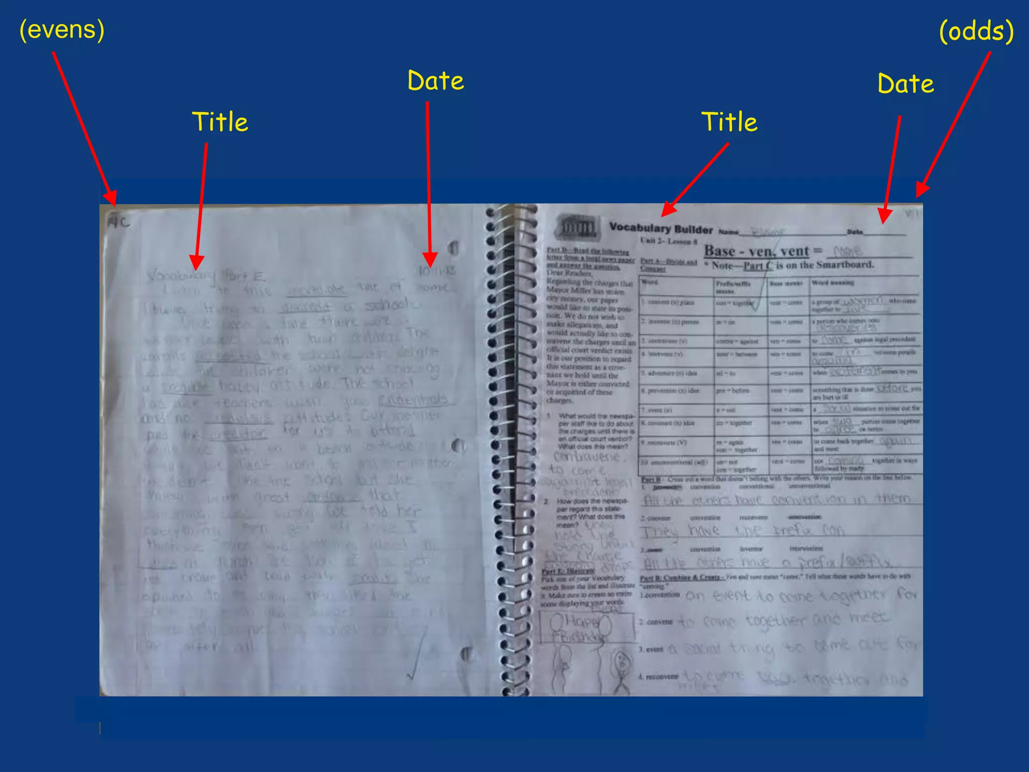 (evens) (odds)
Date
Title Title
Date
 