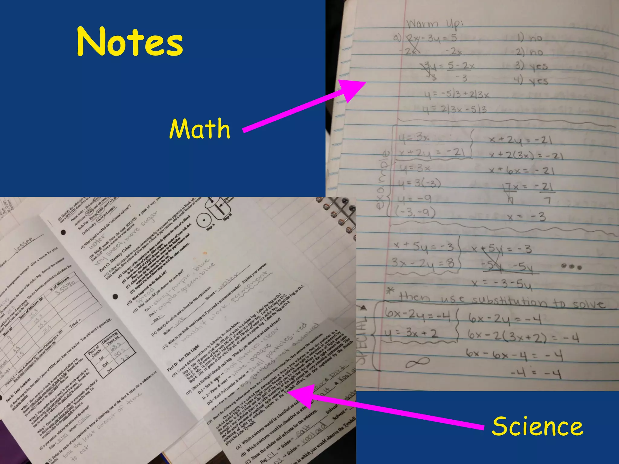 Notes
Math
Science
 