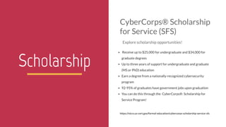 CyberCorps: Scholarship for Service Program