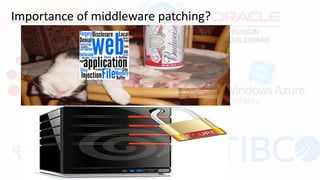 Importance of middleware patching?
 