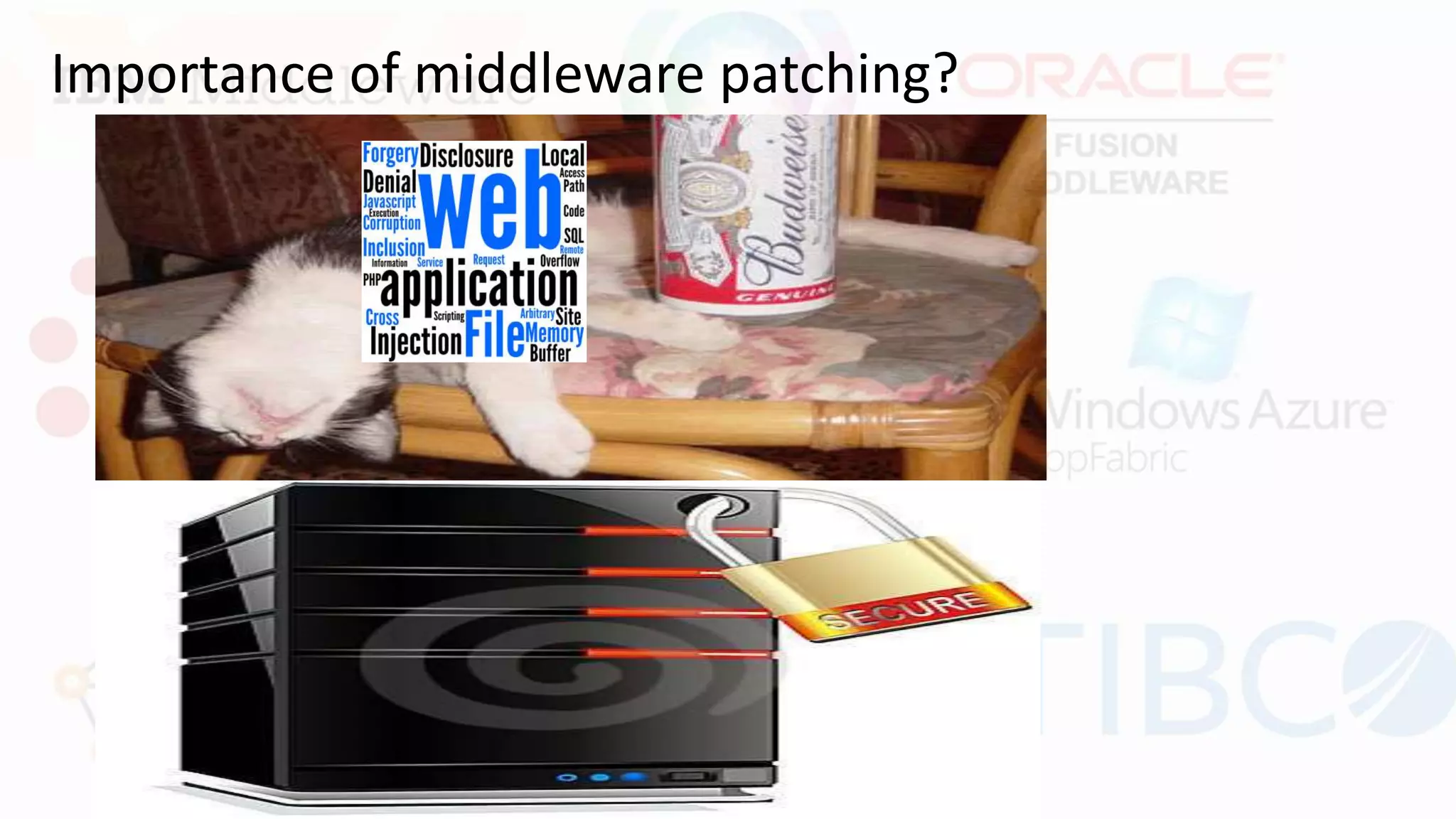Importance of middleware patching?
 