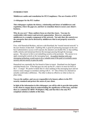 Middleware Audits And Remediation For Pci Compliance | PDF