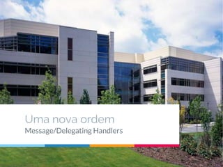 Uma nova ordem
Message/Delegating Handlers
 
