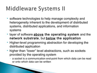 Middleware systems overview and introduction | PPT | Operating Systems ...