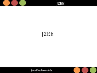 Java Fundamentals
J2EE
J2EE
 